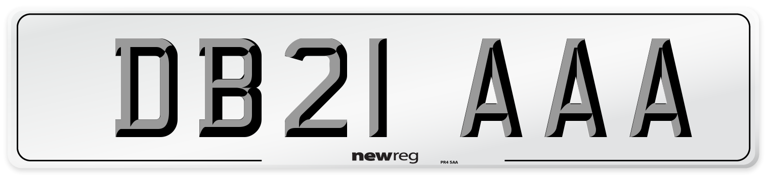 DB21 AAA Number Plate from New Reg